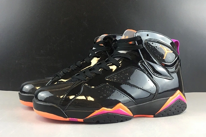 WMNS 7 Air Leather Patent Jordan Minimalist 635 313358-006 Black 0803